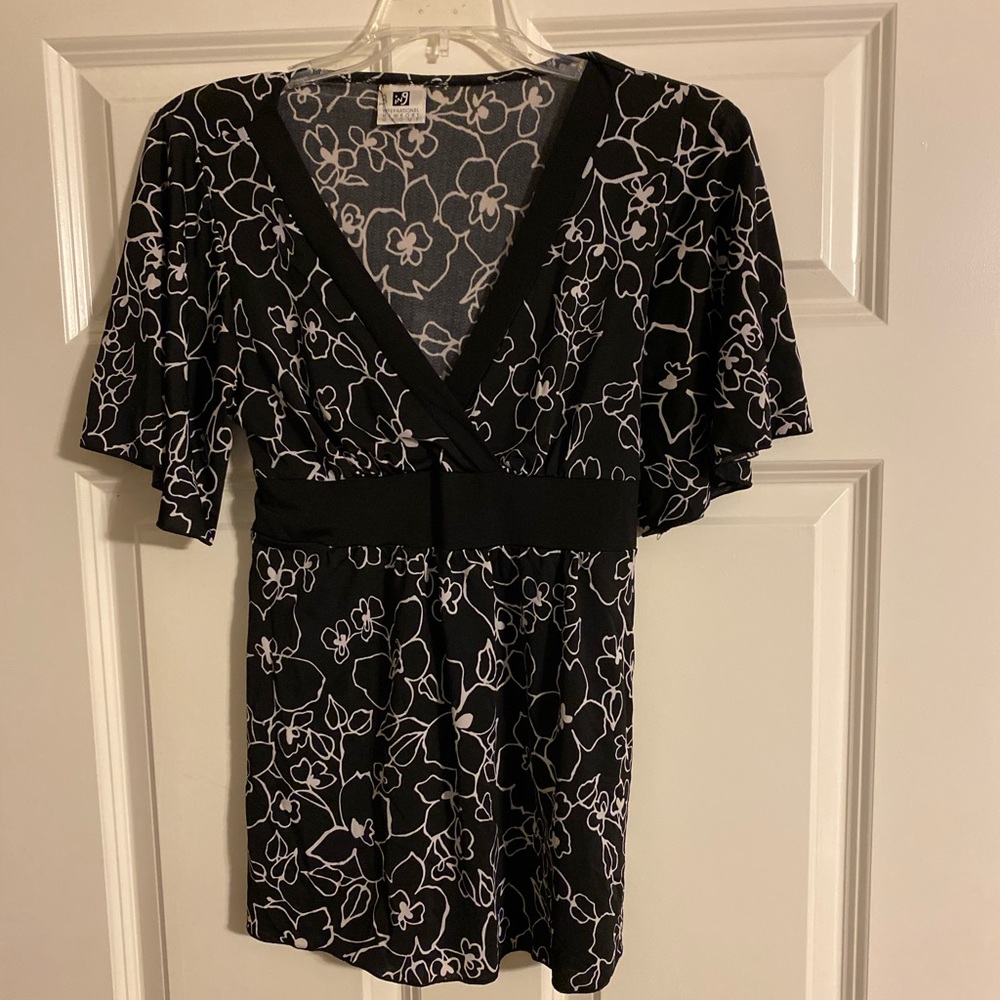 International Newport Group tie blouse